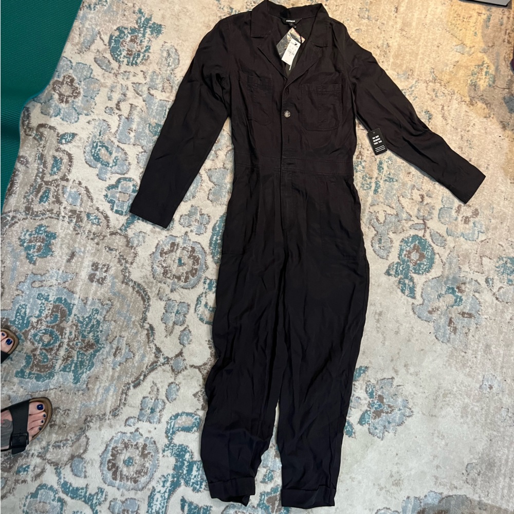 Express Vintage Washed Mechanic Jumpsuit